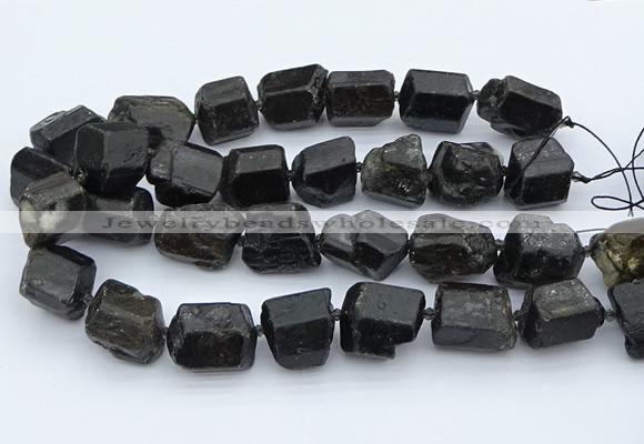 CNG5555 15.5 inches 18*20mm - 20*28mm nuggets black tourmaline beads