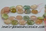 CNG5593 15.5 inches 20*25mm - 25*30mm faceted freeform morganite beads