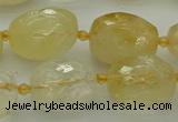 CNG5606 15.5 inches 12*16mm - 15*22mm faceted nuggets citrine beads