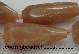 CNG5613 15.5 inches 15*35mm - 18*45mm faceted teardrop moonstone beads