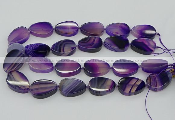 CNG5662 15.5 inches 22*30mm freeform agate gemstone beads