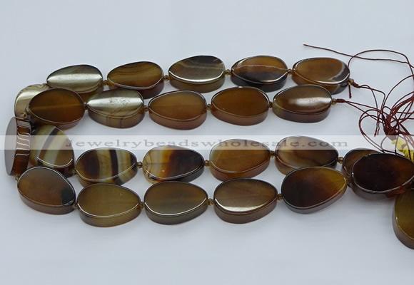 CNG5667 15.5 inches 22*30mm freeform agate gemstone beads