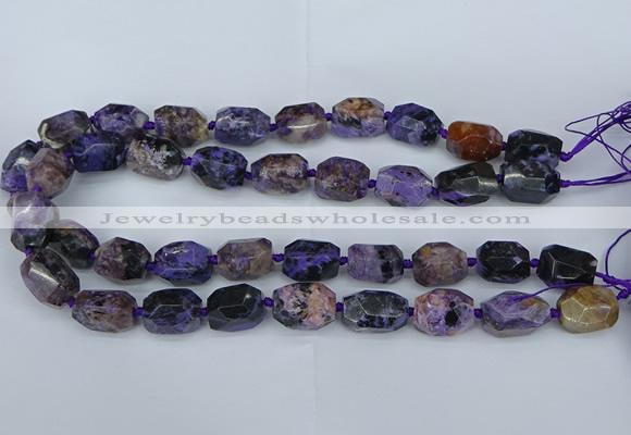 CNG5685 15.5 inche 12*16mm - 15*20mm faceted nuggets charoite beads