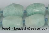 CNG5693 15.5 inches 12*16mm - 15*25mm faceted nuggets amazonite beads