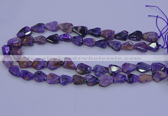 CNG5712 15.5 inches 12*16mm - 15*20mm faceted freeform charoite beads