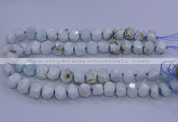 CNG5720 15.5 inches 10*14mm - 13*18mm faceted nuggets larimar beads