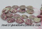 CNG5745 15.5 inches 25*35mm - 30*40mm freeform pink tourmaline beads