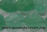 CNG575 15.5 inches 16*18mm nuggets green fluorite gemstone beads