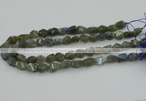 CNG5753 15.5 inches 10*12mm - 12*16mm faceted nuggets labradorite beads