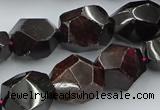 CNG5756 15.5 inches 13*18mm - 15*20mm faceted nuggets garnet beads