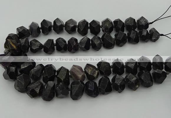 CNG5760 15.5 inches 12*16mm - 15*20mm faceted nuggets charoite beads