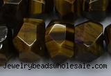 CNG5771 12*16mm - 13*18mm faceted nuggets yellow tiger eye beads