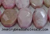 CNG5778 13*18mm - 15*20mm faceted freeform natural pink opal beads