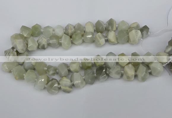 CNG5832 15.5 inches 12*16mm - 15*20mm faceted nuggets moonstone beads