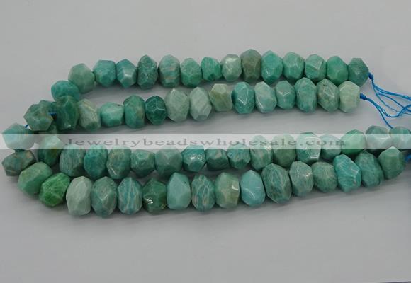 CNG5840 15.5 inches 12*16mm - 13*18mm faceted nuggets amazonite beads