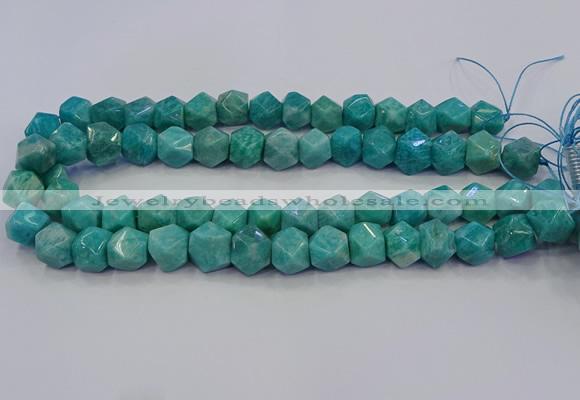 CNG5841 15.5 inches 10*12mm - 12*14mm faceted nuggets amazonite beads