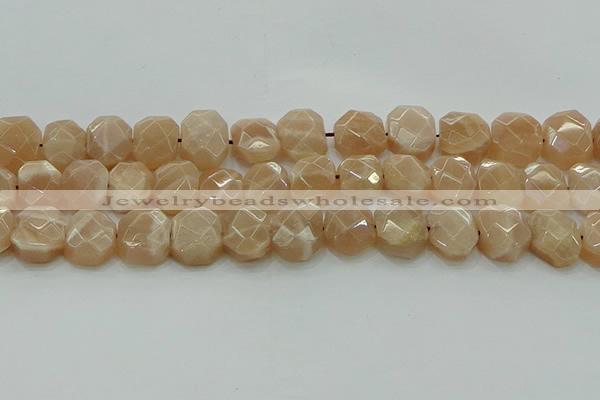 CNG5872 15.5 inches 8*12mm - 12*16mm faceted freeform moonstone beads