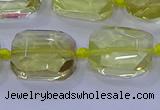 CNG5881 15.5 inches 10*14mm - 12*16mm faceted freeform lemon quartz beads