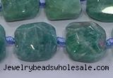 CNG5889 15.5 inches 10*12mm - 10*14mm faceted freeform amazonite beads