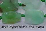 CNG5898 10*14mm - 12*16mm faceted freeform Australia chrysoprase beads