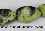 CNG59 15.5 inches 10*16mm - 20*35mm nuggets yellow pine turquoise beads