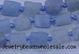 CNG5900 15.5 inches 4*6mm - 6*10mm nuggets rough aquamarine beads