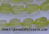 CNG5903 15.5 inches 4*6mm - 6*10mm nuggets rough lemon quartz beads