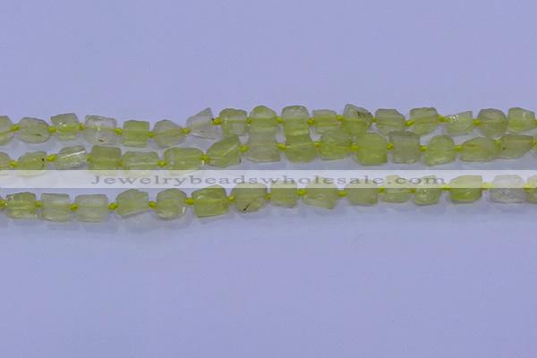 CNG5903 15.5 inches 4*6mm - 6*10mm nuggets rough lemon quartz beads