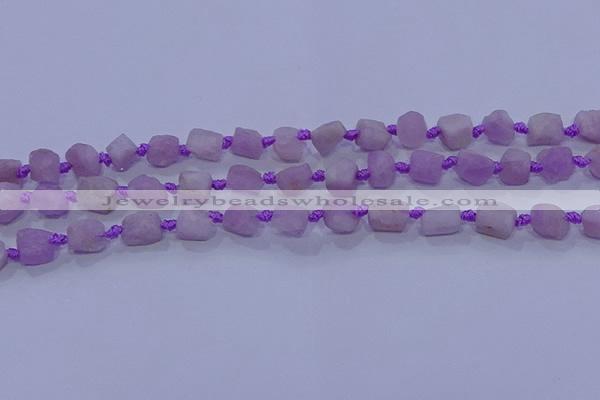 CNG5911 15.5 inches 4*6mm - 6*10mm nuggets rough kunzite beads