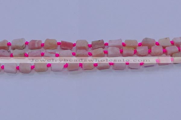 CNG5913 15.5 inches 4*6mm - 6*10mm nuggets rough pink opal beads