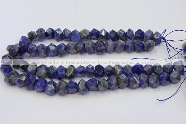 CNG5928 15.5 inches 10*14mm - 13*18mm faceted nuggets sodalite beads