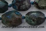 CNG5940 10*14mm - 12*16mm faceted freeform chrysocolla beads