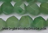 CNG6034 15.5 inches 12mm faceted nuggets green aventurine beads