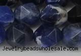 CNG6037 15.5 inches 12mm faceted nuggets sodalite gemstone beads