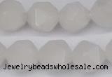 CNG6043 15.5 inches 12mm faceted nuggets white jade beads