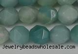 CNG6100 15.5 inches 8mm faceted nuggets amazonite gemstone beads