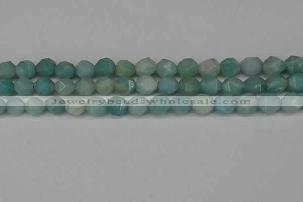 CNG6100 15.5 inches 8mm faceted nuggets amazonite gemstone beads