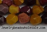 CNG6182 15.5 inches 10mm faceted nuggets mookaite gemstone beads