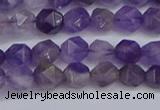 CNG6230 15.5 inches 6mm faceted nuggets amethyst beads