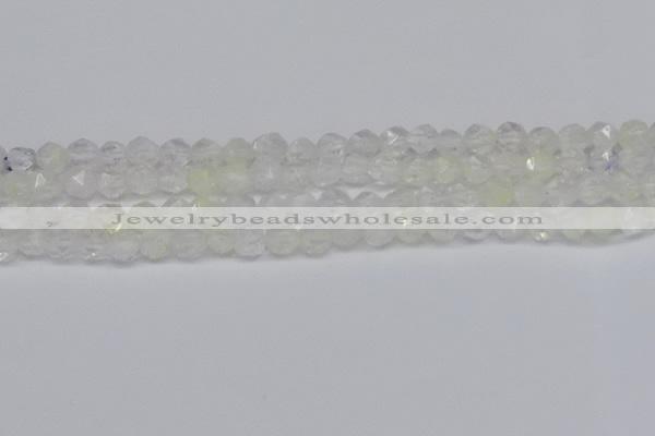 CNG6258 15.5 inches 6mm faceted nuggets green cherry quartz beads