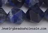 CNG6298 15.5 inches 14mm faceted nuggets sodalite beads