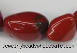 CNG63 15.5 inches 10*15mm - 25*40mm nuggets red jasper beads