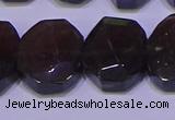 CNG6308 15.5 inches 13*18mm - 15*20mm faceted freeform smoky quartz beads