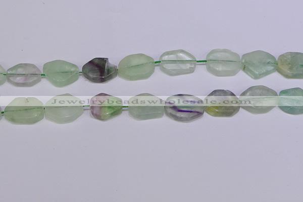 CNG6334 15.5 inches 14*18mm - 16*22mm freeform fluorite beads