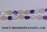 CNG6336 15.5 inches 14*18mm - 16*22mm freeform mixed quartz beads