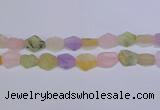 CNG6363 15.5 inches 14*18mm - 16*22mm freeform matte mixed quartz beads