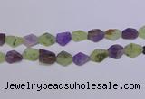 CNG6365 15.5 inches 14*18mm - 16*22mm freeform matte mixed quartz beads