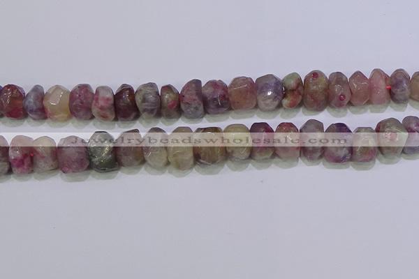 CNG6381 15.5 inches 6*14mm - 8*14mm nuggets tourmaline beads