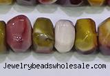 CNG6384 15.5 inches 6*14mm - 8*14mm nuggets mookaite beads