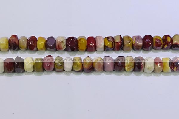 CNG6384 15.5 inches 6*14mm - 8*14mm nuggets mookaite beads